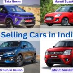 "Top selling cars in India 2025 including Tata Nexon, Maruti Suzuki Swift, Maruti Suzuki Baleno, and Maruti Suzuki WagonR."