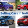 "Top selling cars in India 2025 including Tata Nexon, Maruti Suzuki Swift, Maruti Suzuki Baleno, and Maruti Suzuki WagonR."