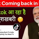 "PM Modi with TikTok comeback news banner in Hindi and English, highlighting rumor about TikTok returning to India."